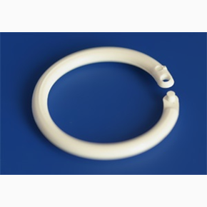 Rund låsbar ring, vit, 22 mm,  50-pack
