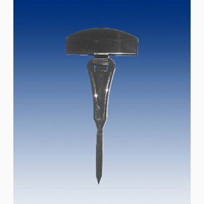 Delipin, 100 mm med skylthållare 50 mm, svart, 10-pack